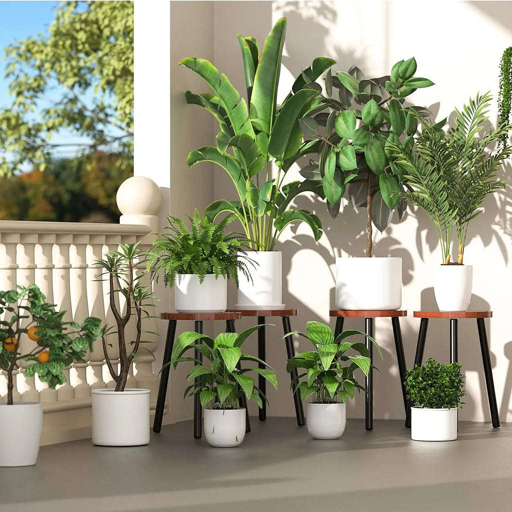 2-Pack Wood Plant Stands
