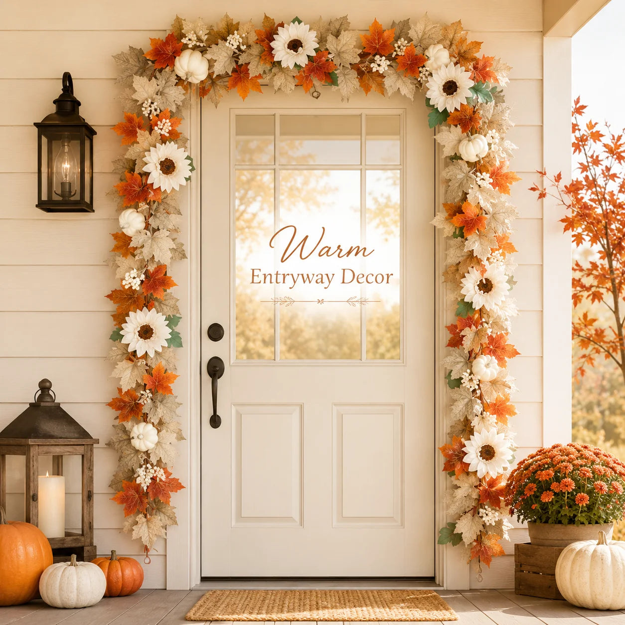 Fall Artificial Maple Leaf Garland