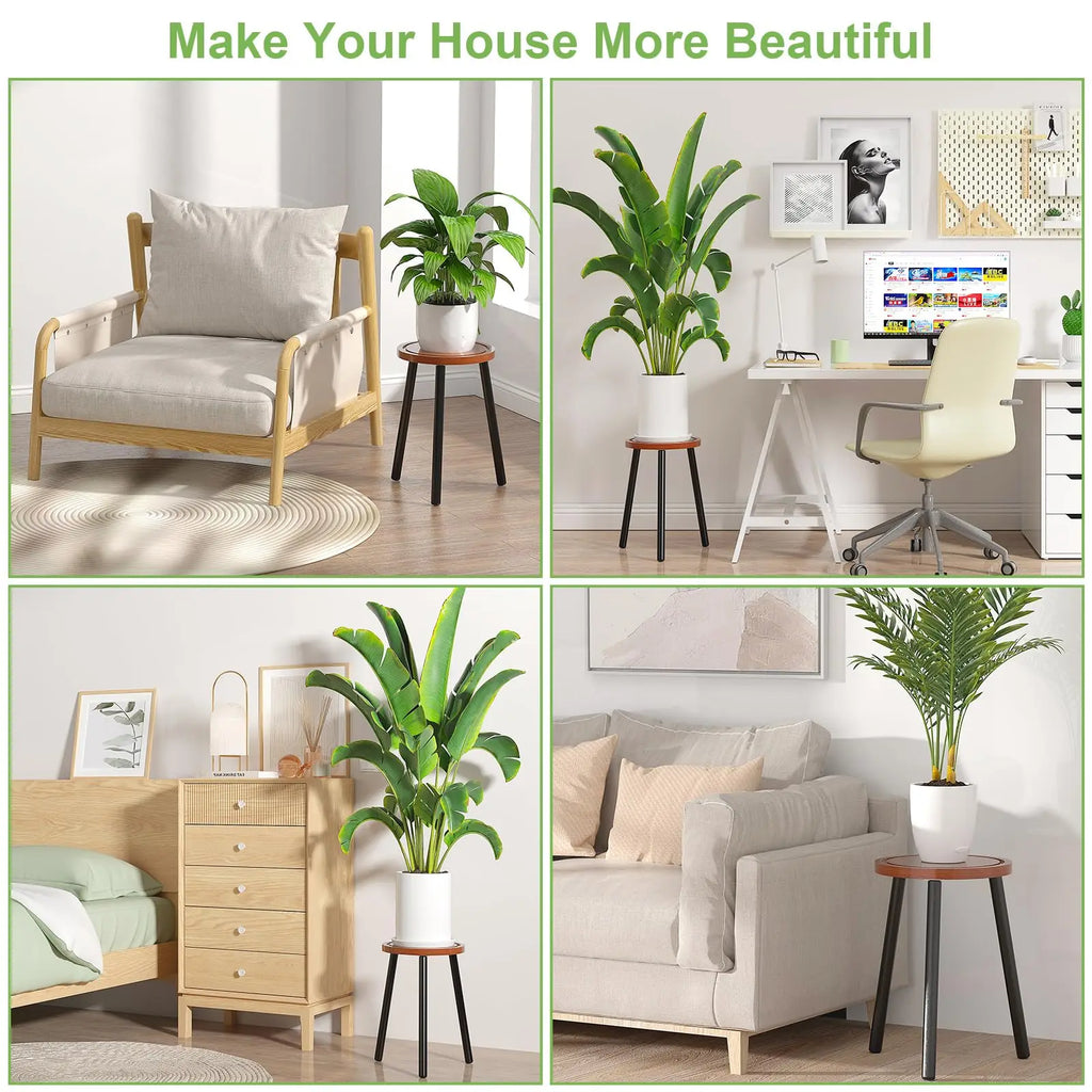 2-Pack Wood Plant Stands