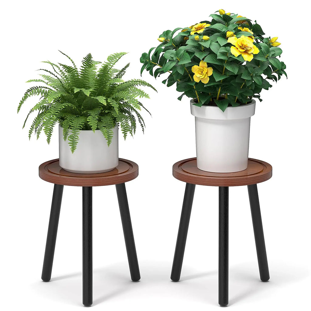 2-Pack Wood Plant Stands
