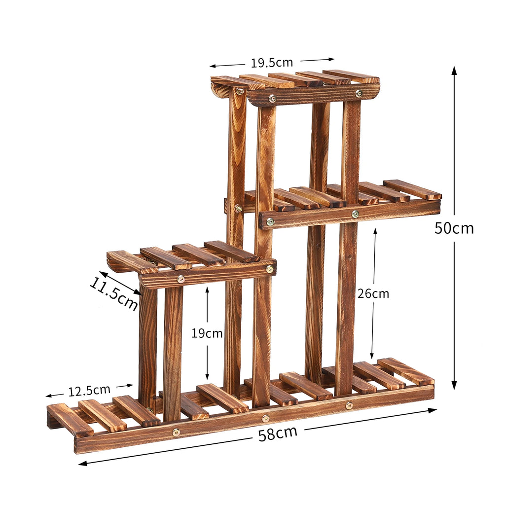 Multi Tier Wood Plant Stand