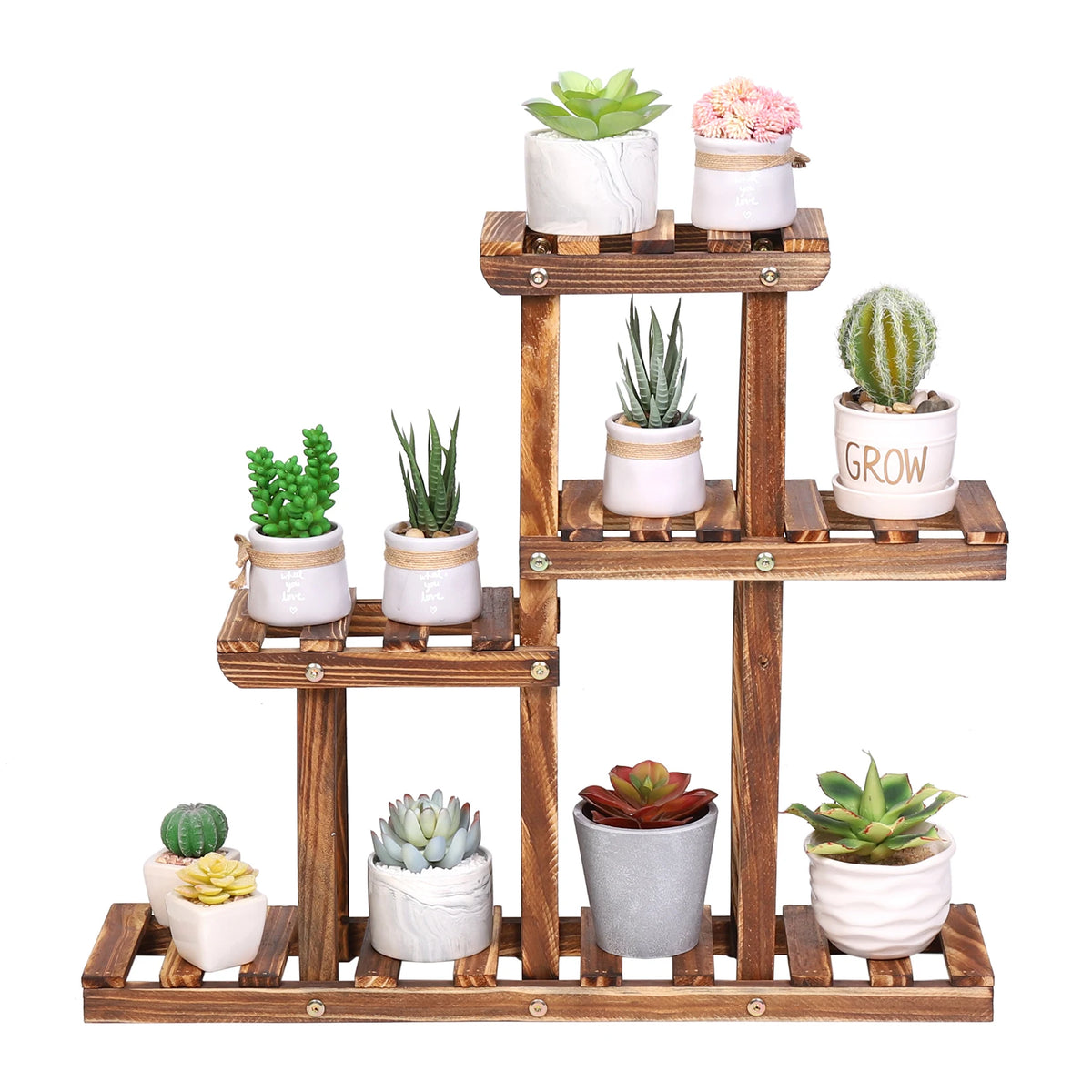 Multi Tier Wood Plant Stand