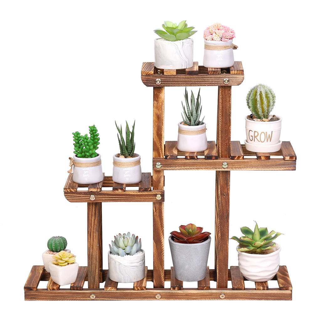 Multi Tier Wood Plant Stand