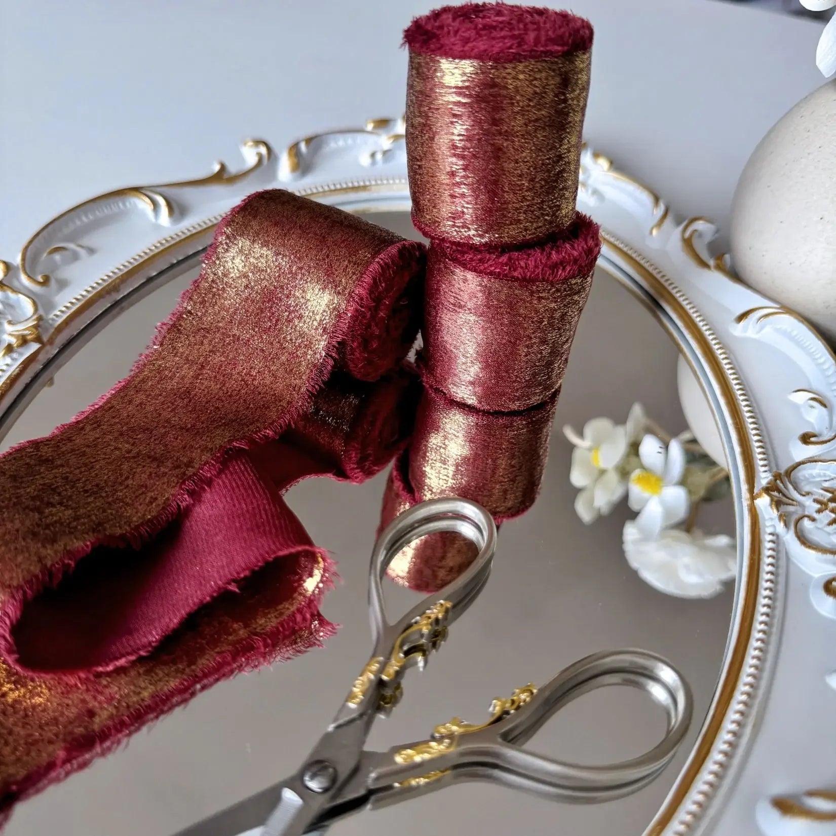 Wired Iridescent Craft Ribbon