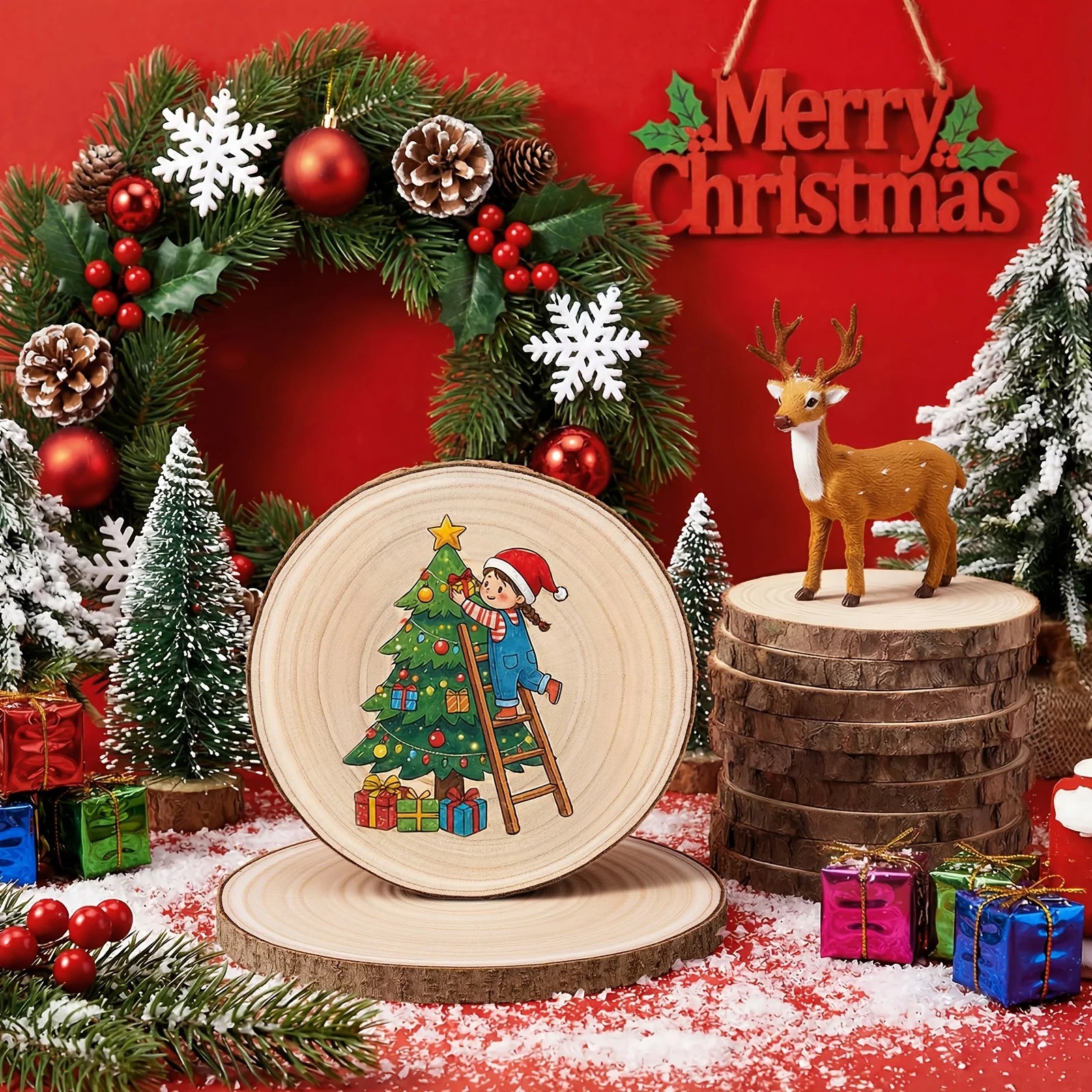 Wood Slices for Centerpieces Table Decorations