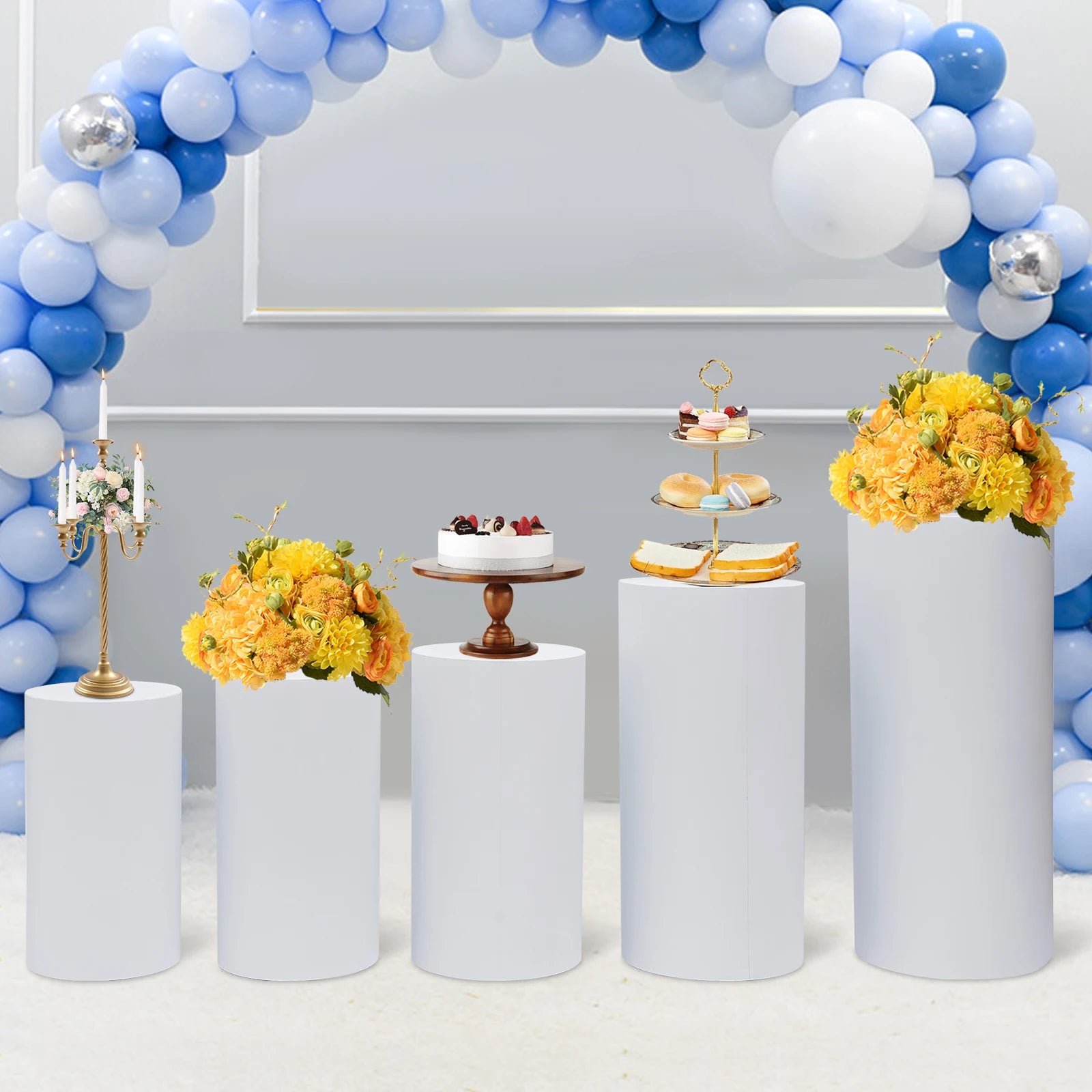Round Pedestal Stand Pillars