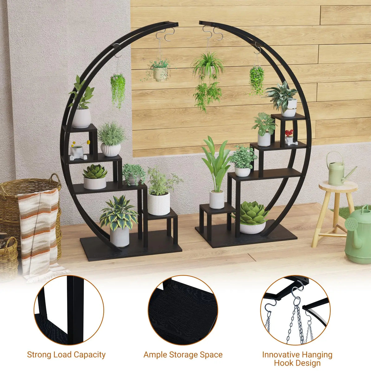 Heavy Duty 5-Tier Half Moon Stand