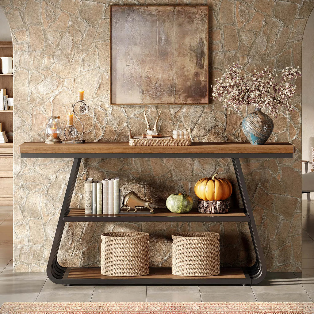 Tribesigns Entryway Table with Shelves