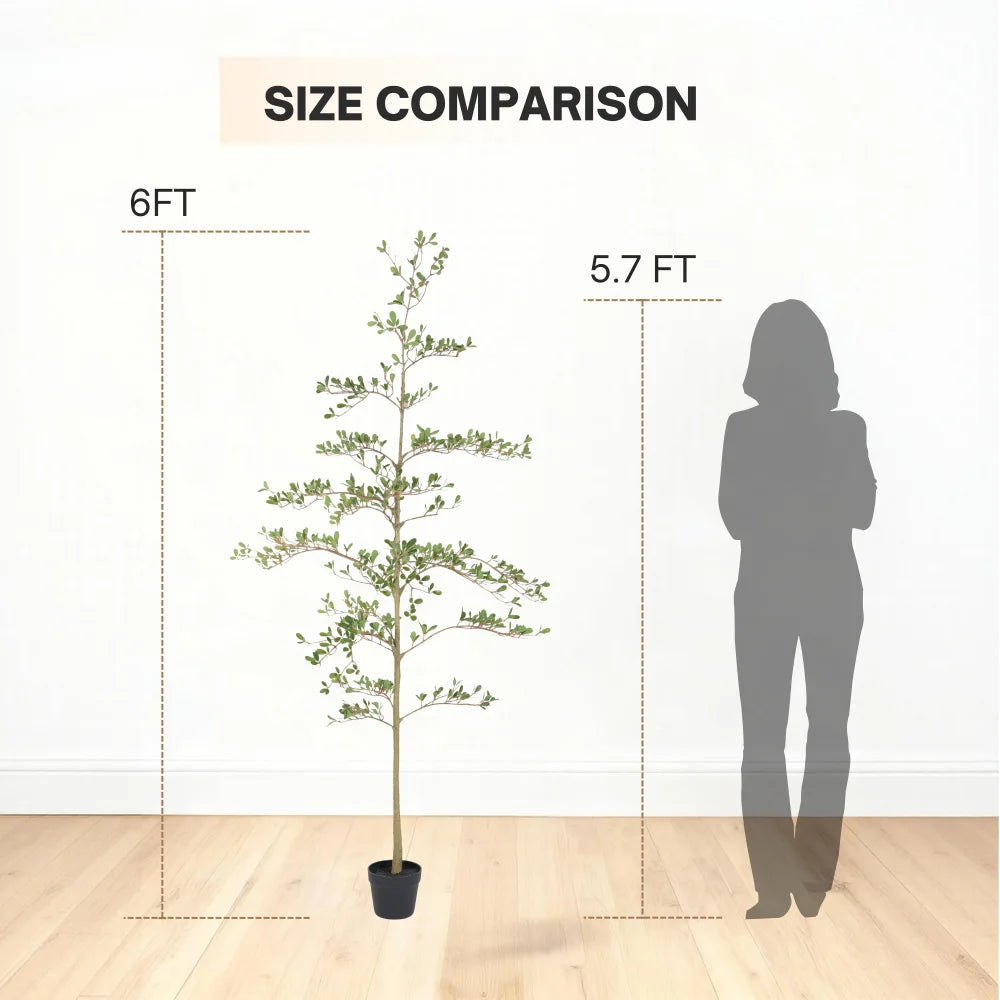 6ft Artificial Olive Tree