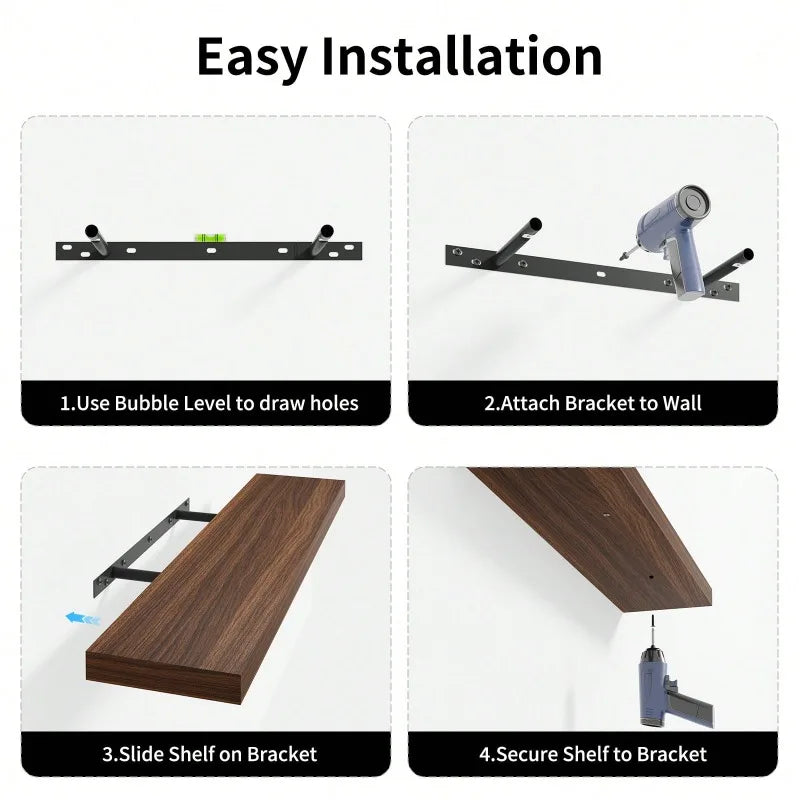 2pcs Floating Shelves
