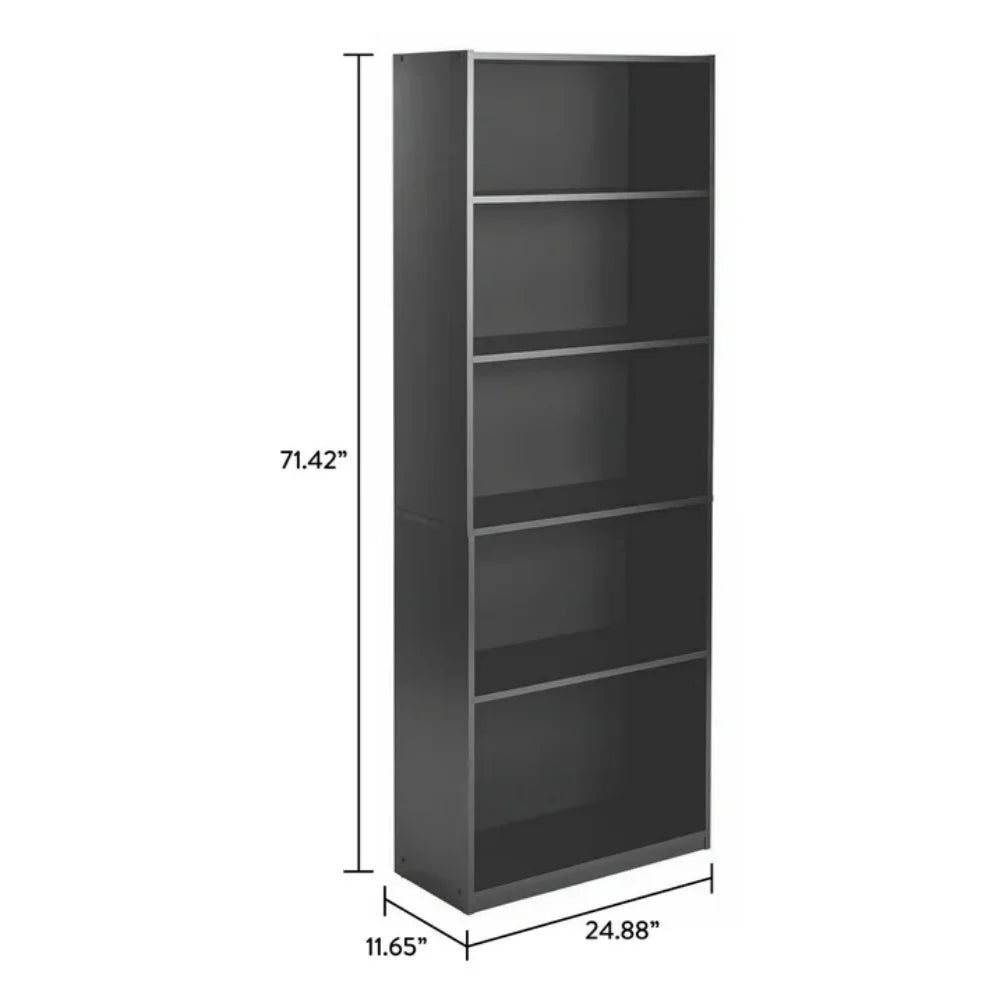 5-Tier Adjustable Shelf Bookcase