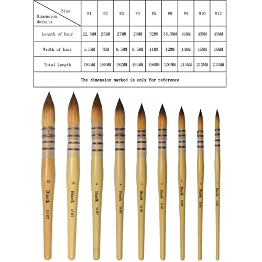 Mop Acrylic Paint Brushes