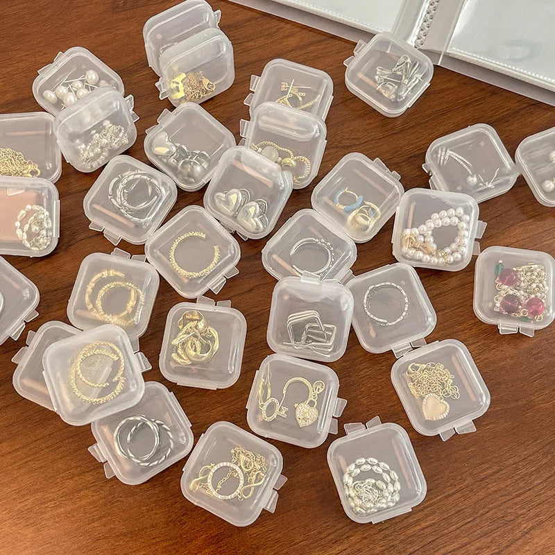 Mini Clear Plastic Storage Box Set