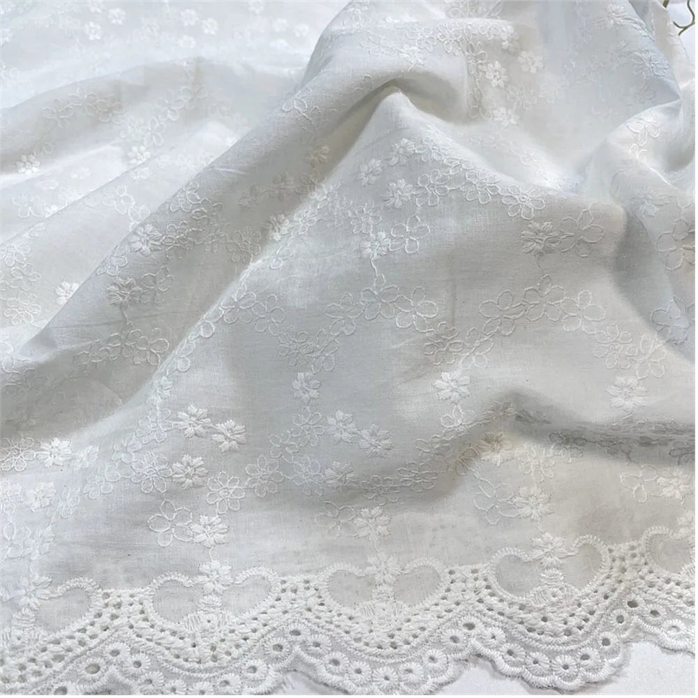 Embroidery Lace Cotton Fabric