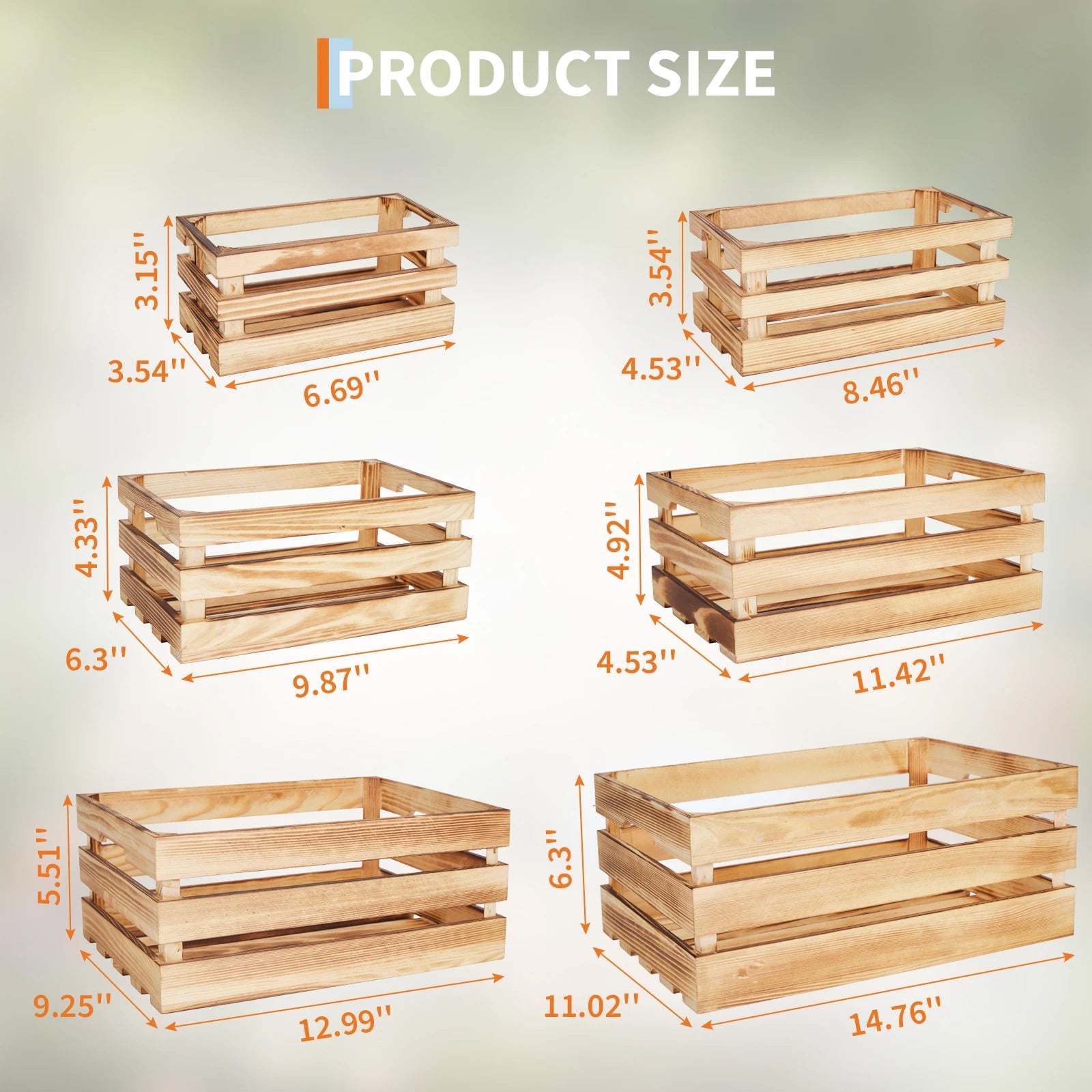Wooden Storage Crates