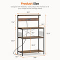 Kitchen Bakers Rack with Power Outlet