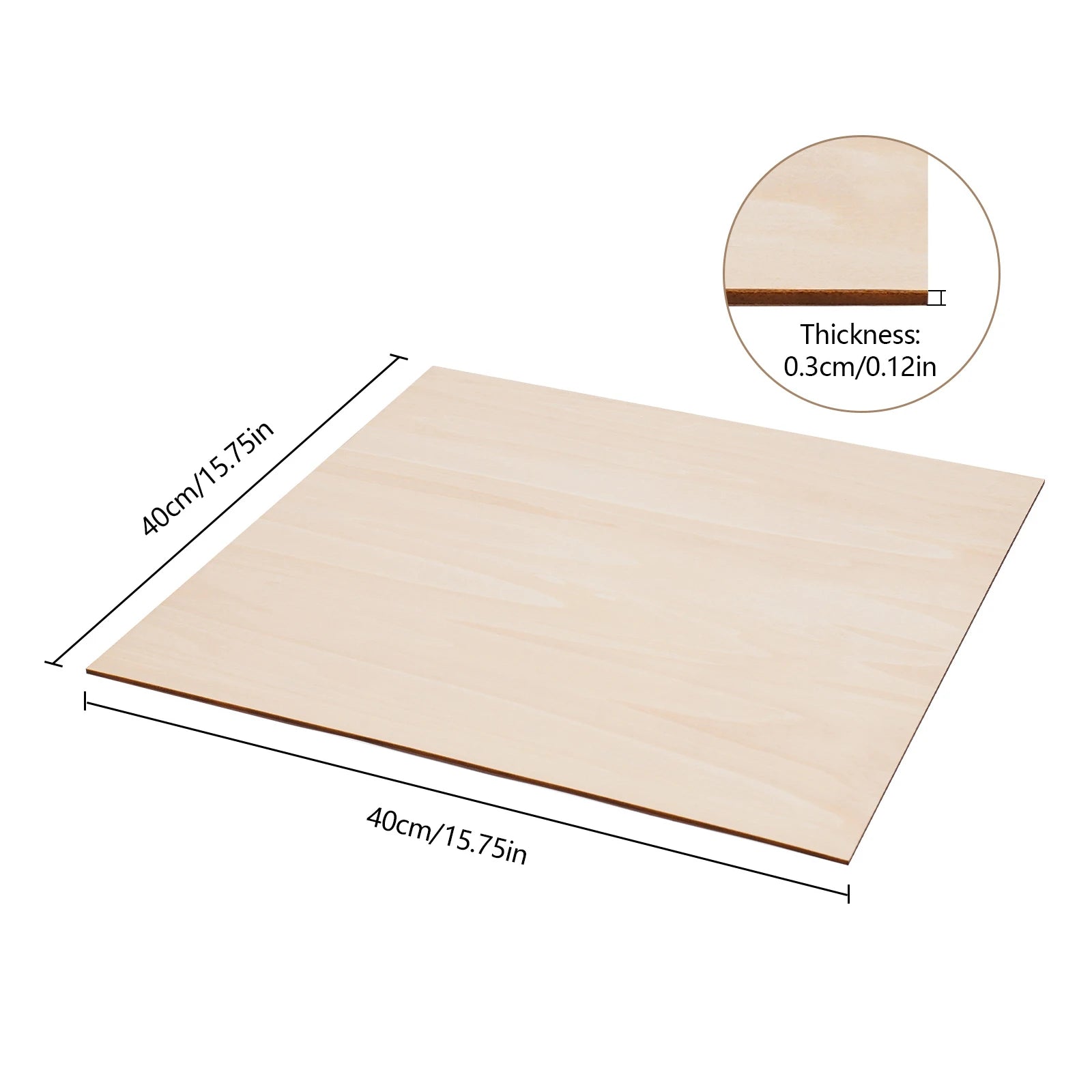 Rectangle Blank Wooden Sheets