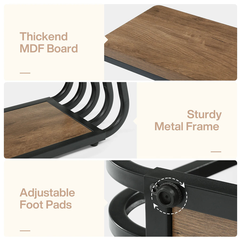 Tribesigns Entryway Table with Shelves