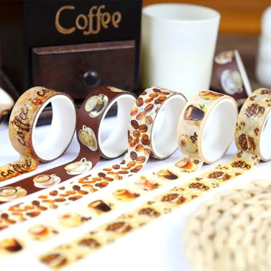 Coffee Themed Washi Tape Set