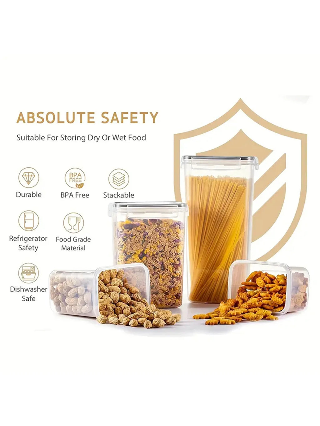 Sealed Food Storage Containers with LIDS