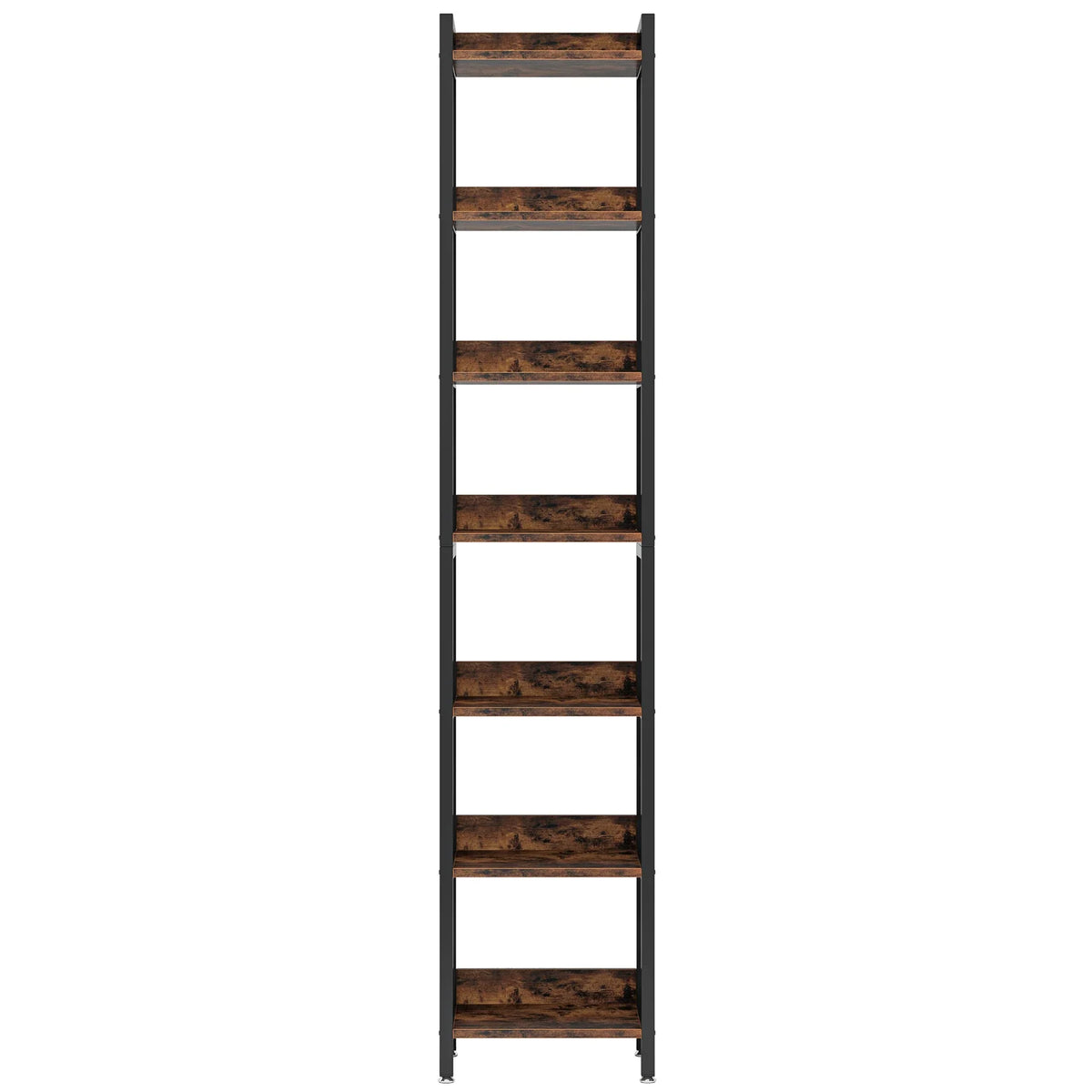 7 Tier Tall Narrow Bookshelf