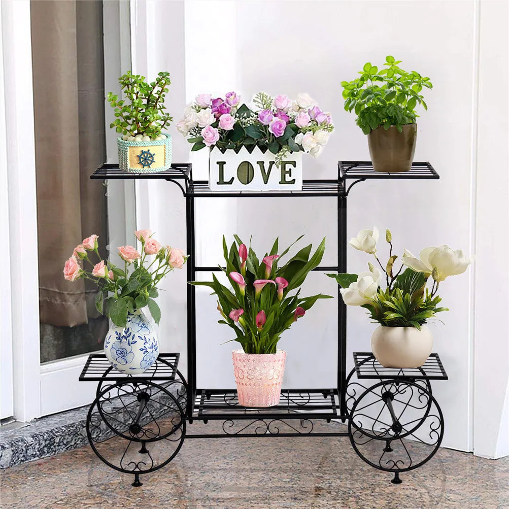 6 Tier Large Metal Plant Stand