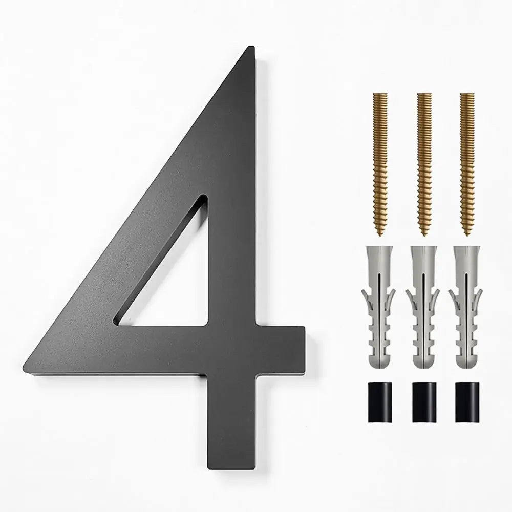 6" Floating House Number