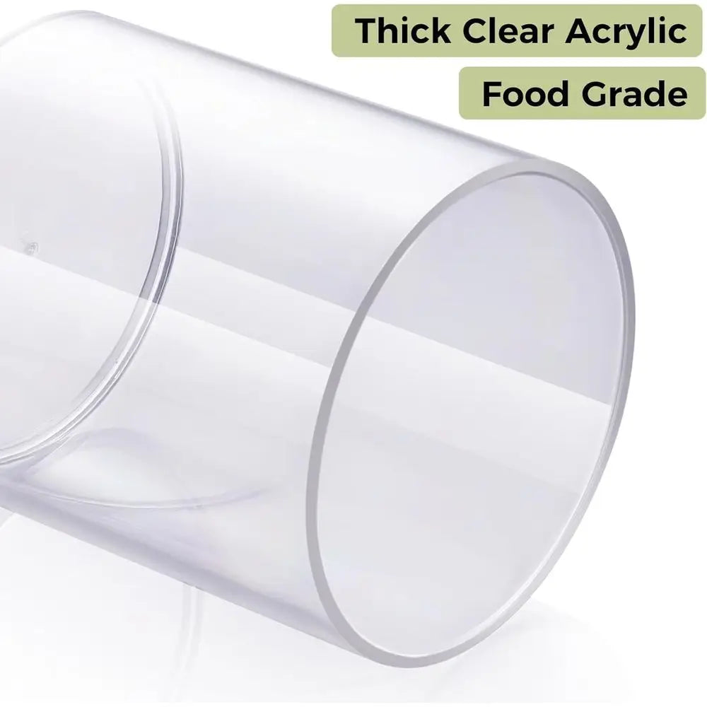 Clear Acrylic Canister Apothecary Jar Set