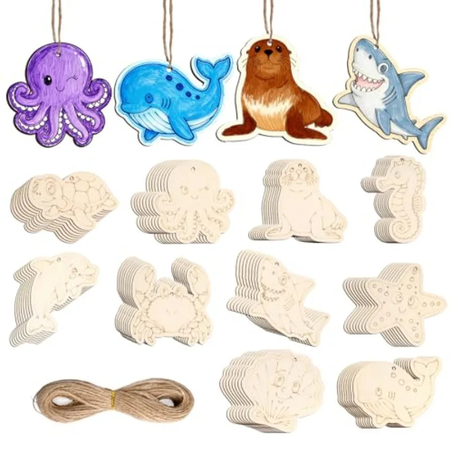 Ocean Ornament Wood Crafts