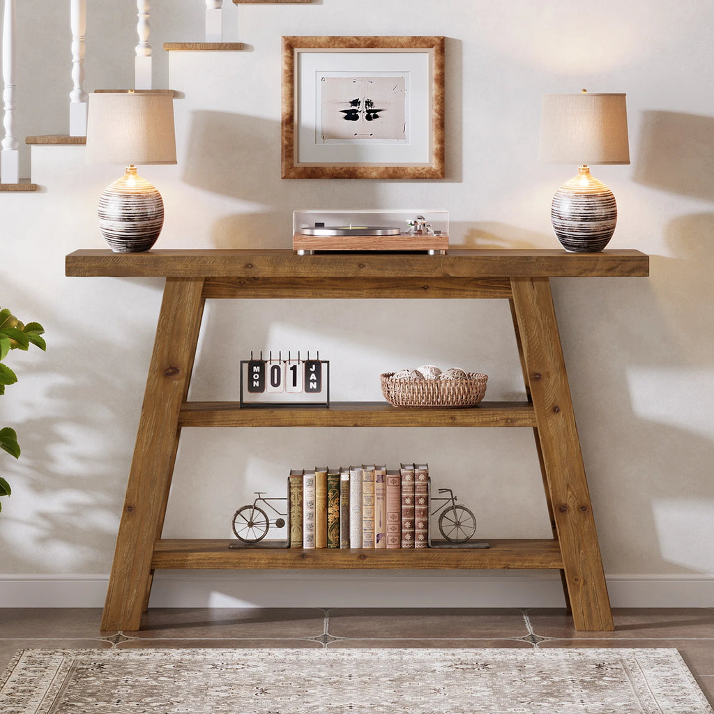 Wood Console Table