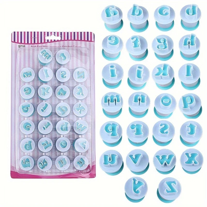 Alphabet Number Cookie Cutters Set