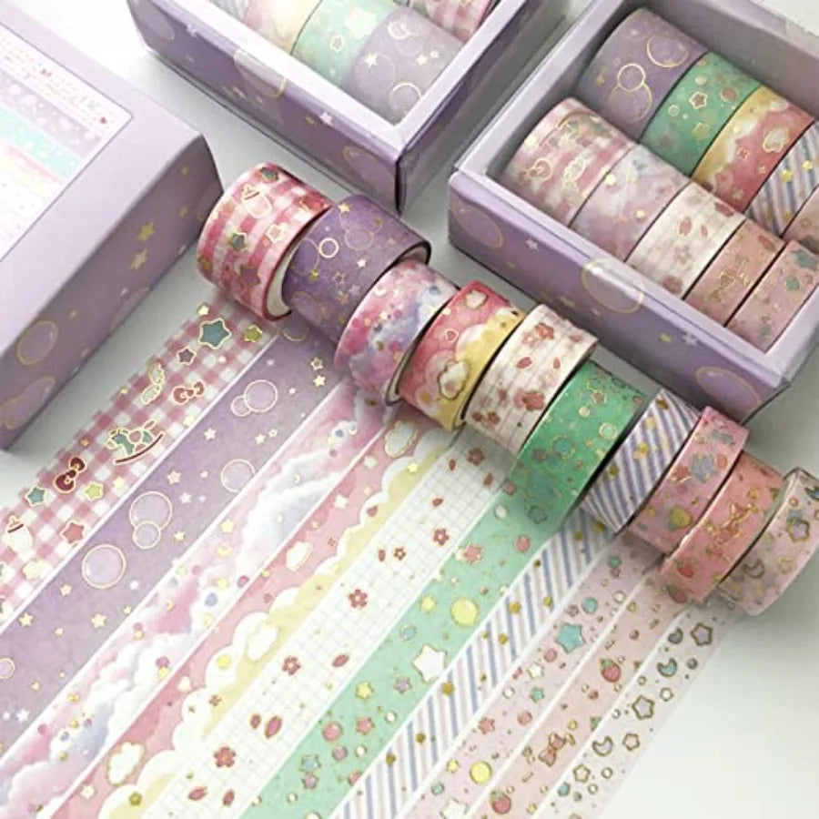 Gold Foil Washi Tape Set
