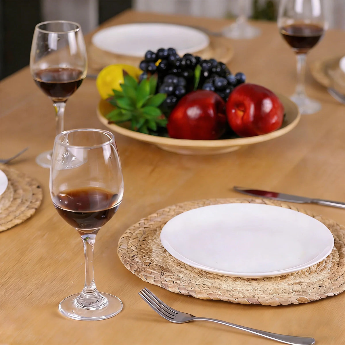 8PCS Woven Round Placemats