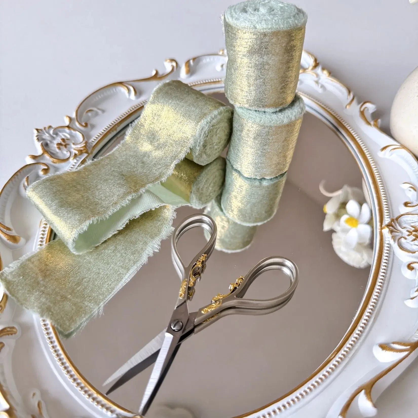 Wired Iridescent Craft Ribbon