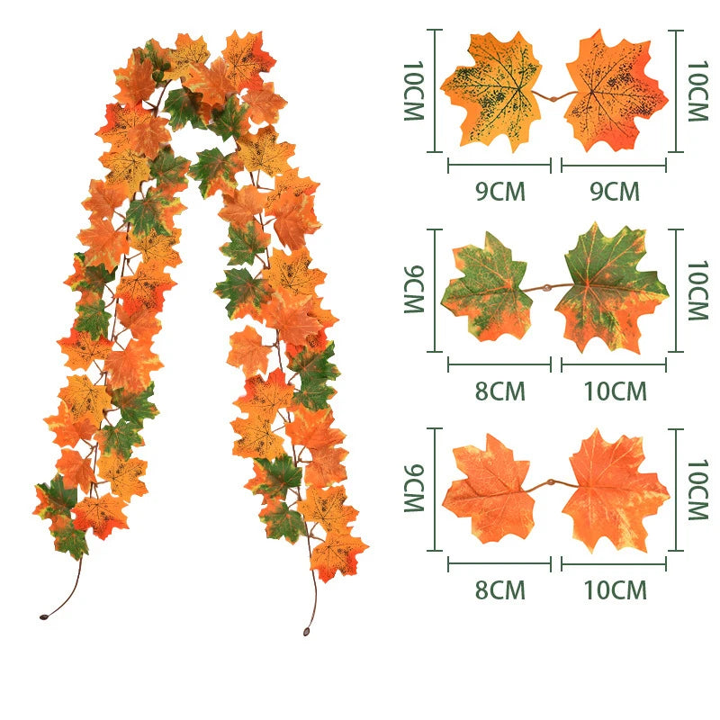 Fall Artificial Maple Leaves Vine