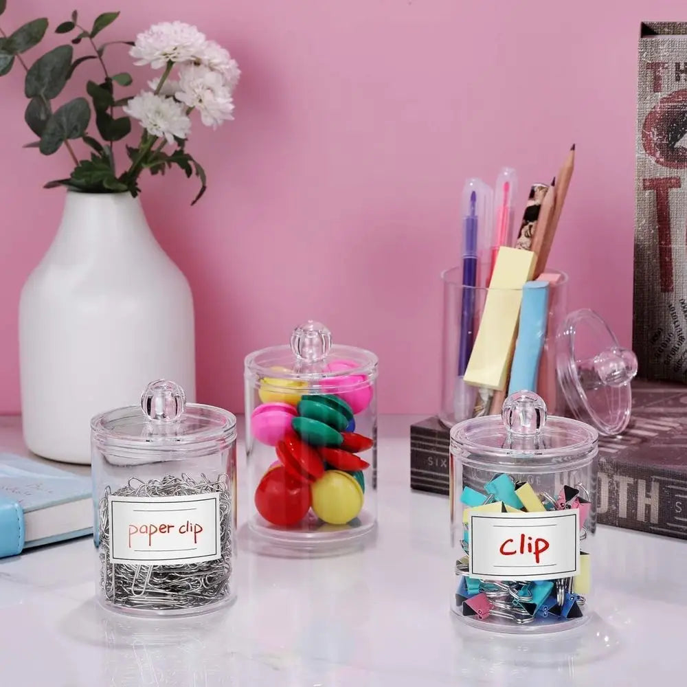 Clear Acrylic Canister Apothecary Jar Set