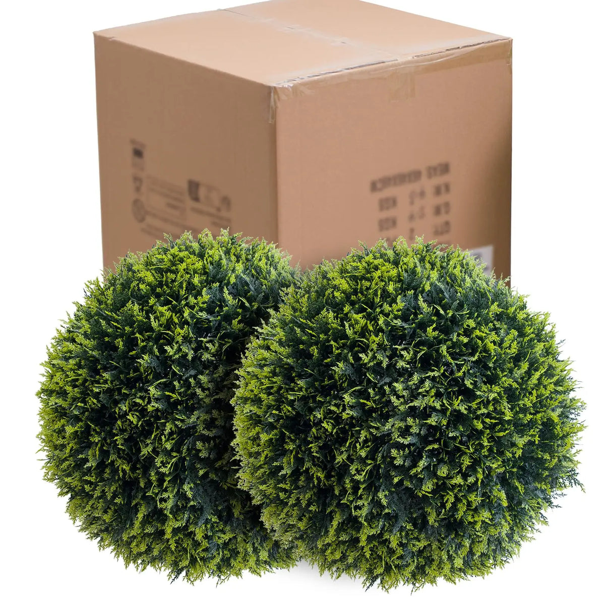 Set of 2 Topiary Balls