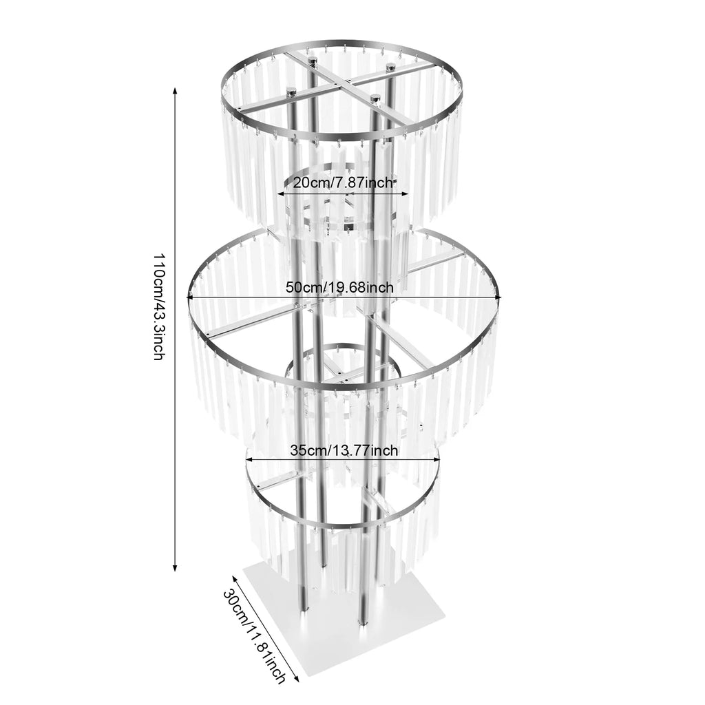 5 Tiers Wedding Centerpieces Decor Display