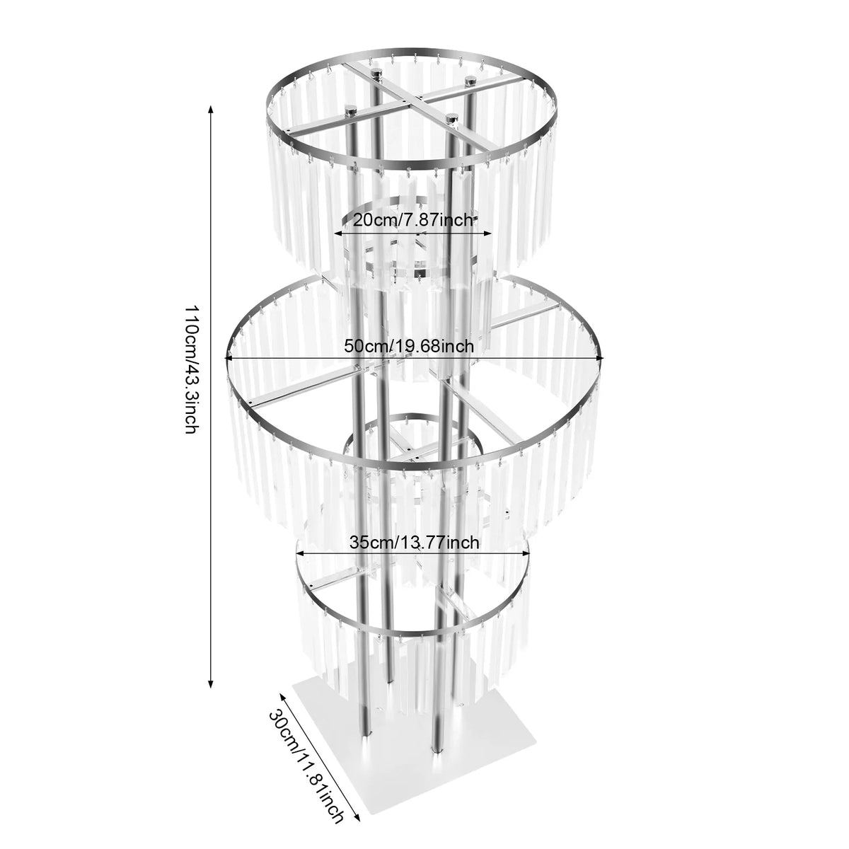 5 Tiers Wedding Centerpieces Decor Display