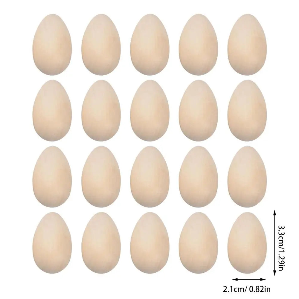 Unpainted Wooden Eggs