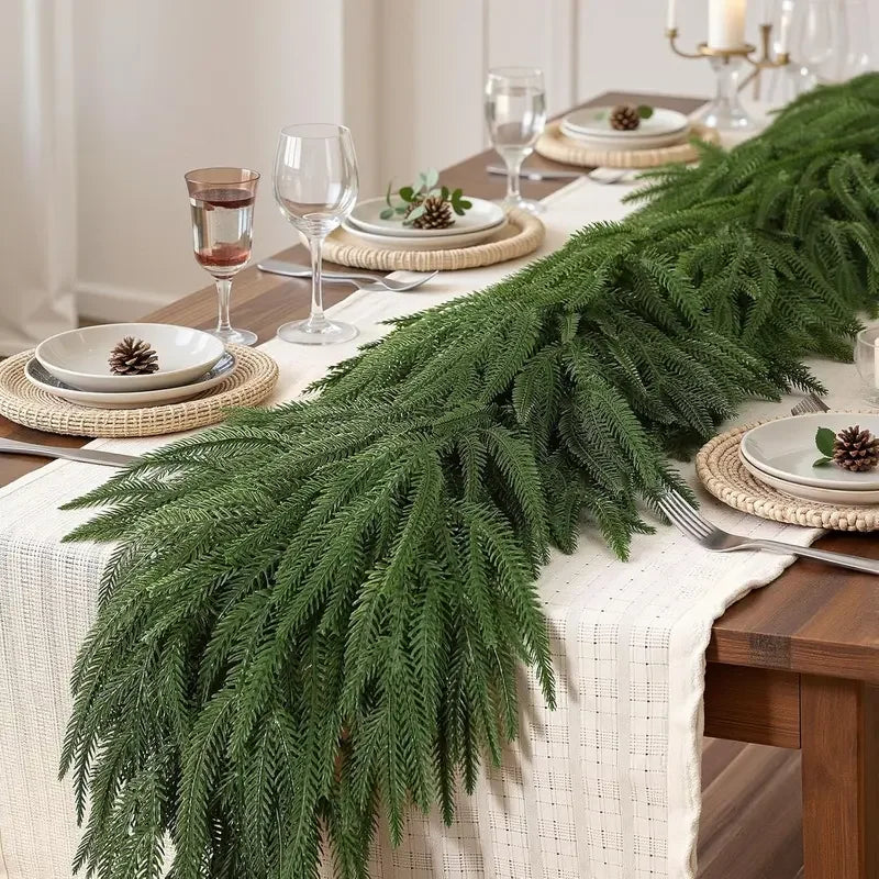 6FT Norfolk Pine Artificial Christmas Garland