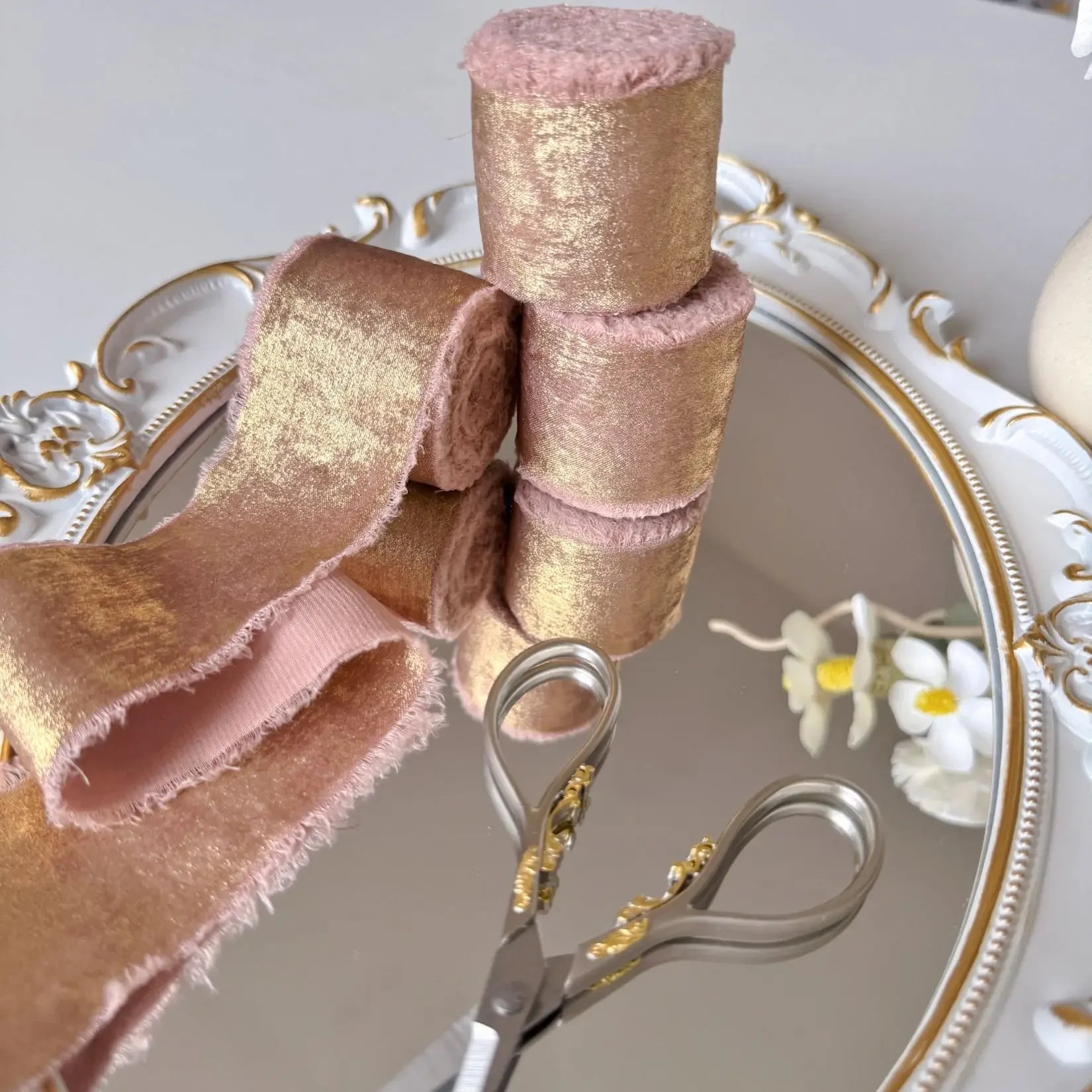 Wired Iridescent Craft Ribbon