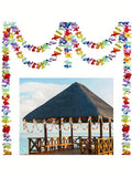 Floral Hawaiian Garland Banner Decor