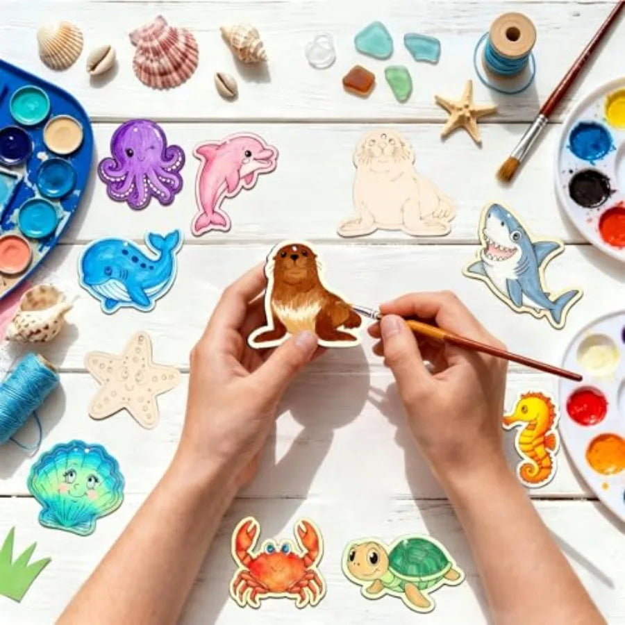 Ocean Ornament Wood Crafts