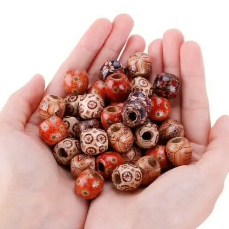 Wood Beads For Hair