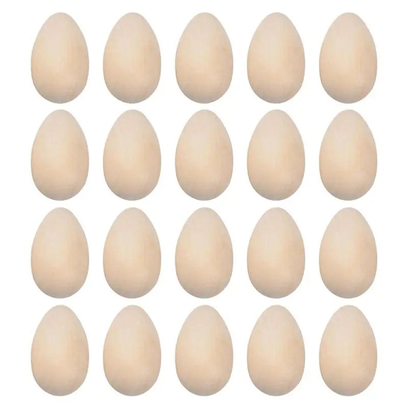 Unpainted Wooden Eggs