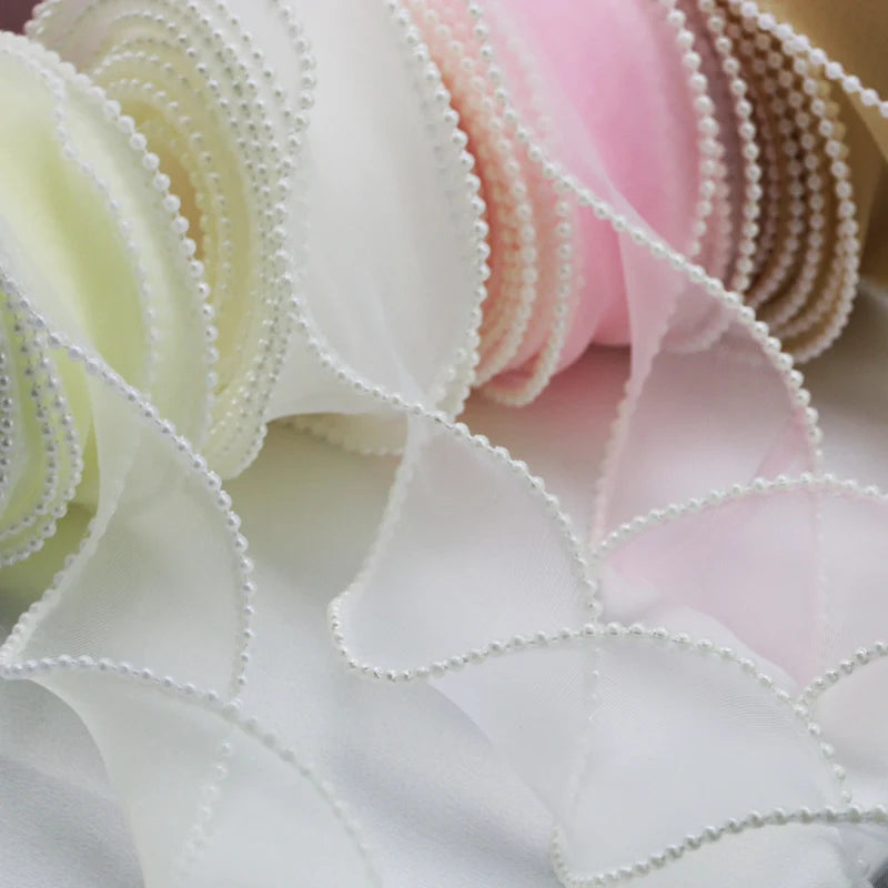 Pearl Edge Organza Ribbon