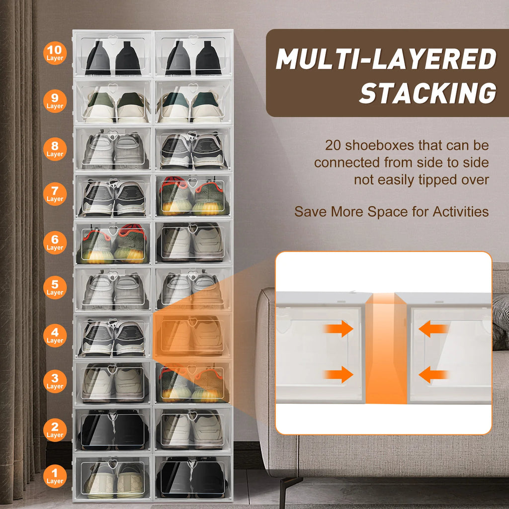 Stackable Shoe Rack Storage