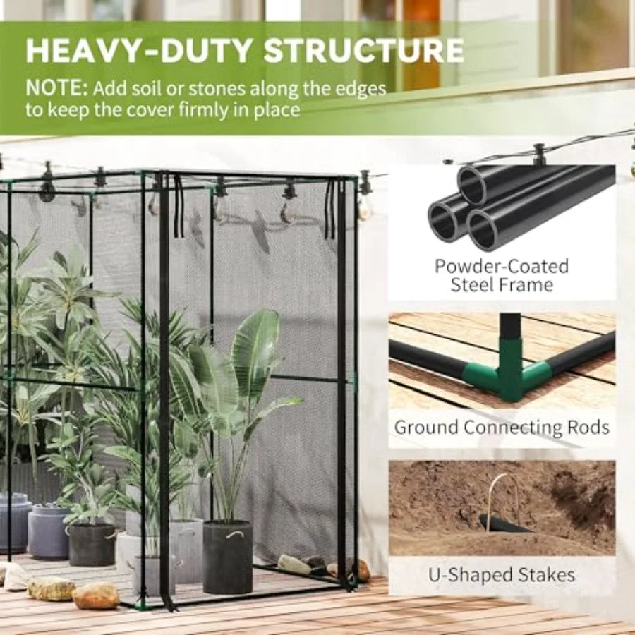 Outdoor garden cage for vegetables, flowers