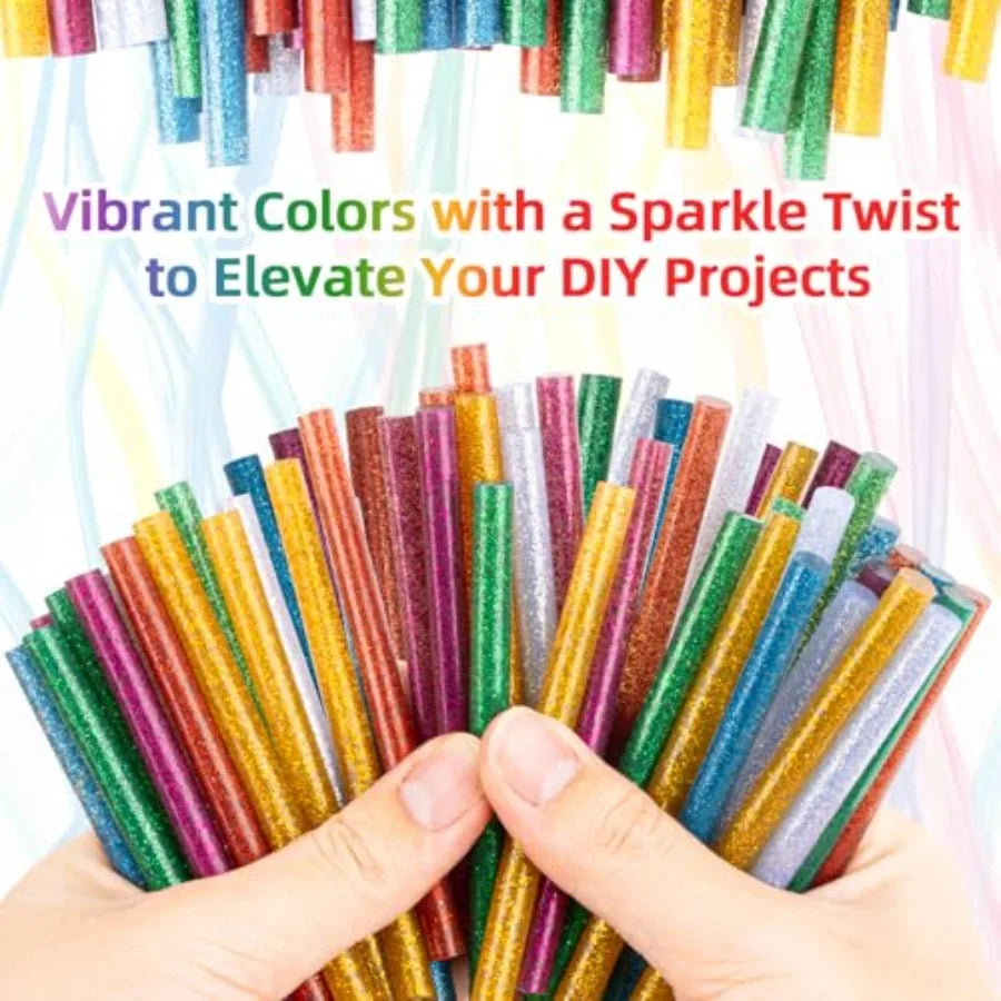 Mini Glitter Color Hot Glue Sticks